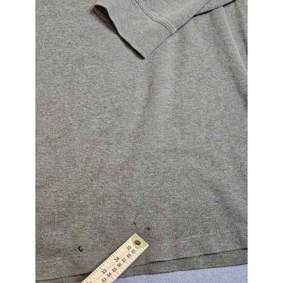 Polo Ralph Lauren Sweatshirt Mens 4XL Tall Green Quarter Zip Rib Preppy Pony - Picture 11 of 11